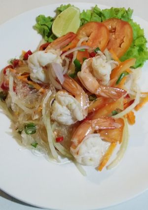 รูปของ ยำวุ้นเส้นใส่กุ้ง