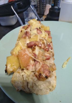 Une photo de Tartine poireaux pomme de terre