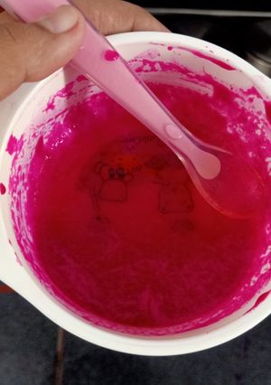 Foto resep Pure Buah Naga MPASI