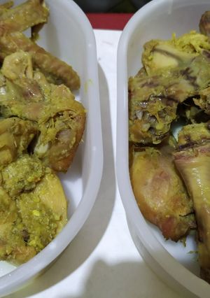 Foto resep Ayam ungkep bumbu kuning