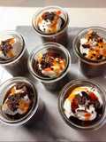 Budino al cioccolato con arancia candita