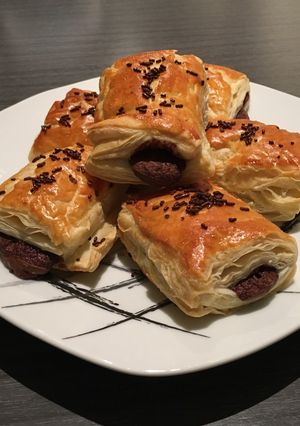 A picture of Chocolate Napolitans (Nutella).