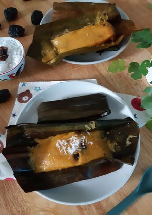 Foto resep Camilan bayi 10m: Lepet Labu Kuning, gluten free, no gula