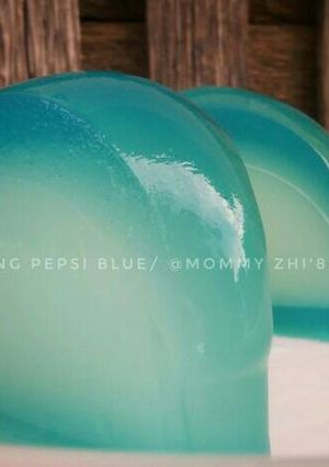 Foto resep Puding Pepsi Blue isi Kelapa Muda