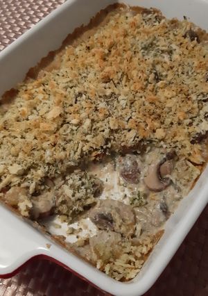 Parmezános gomba csőben sütve fűszeres morzsával recept fotója