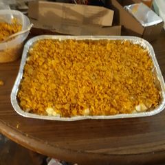 A picture of Cheesey potatoes.