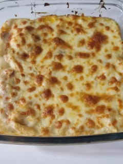 Una foto de Macarrones con bechamel y carne picada