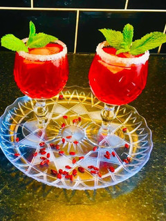 A picture of Pomegranate juice:.