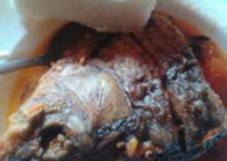 Nile Perch stew and Ugali