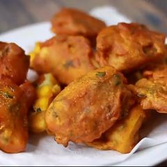 Egg pakora A picture of Egg pakora.