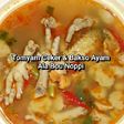 Tomyam ceker dan bakso ayam