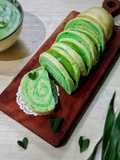 Roti Kukus Sukun Sarikaya Pandan Suji