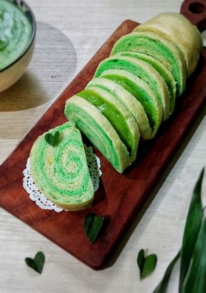 Foto resep Roti Kukus Sukun Sarikaya Pandan Suji
