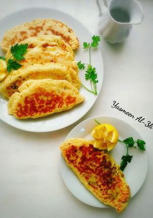 صورة لوصفة فطائر الصاج او المقلاة 🌸
