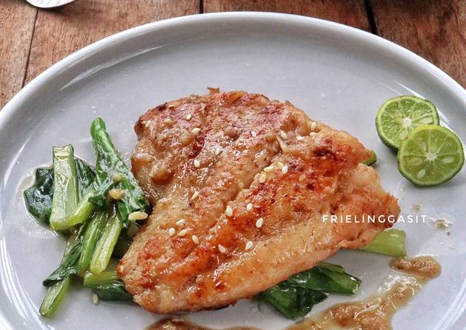 Resep Simple Seared Sesame Dori Anti Gagal