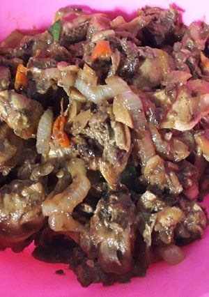 Foto resep Oseng Kerang ijo saos tiram pedas