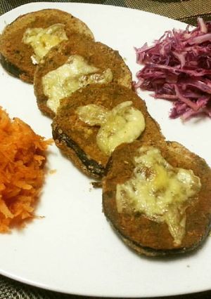 Una foto de Berenjenas rebosadas al horno