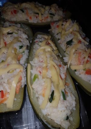 Una foto de Zapallitos rellenos *sin carne*