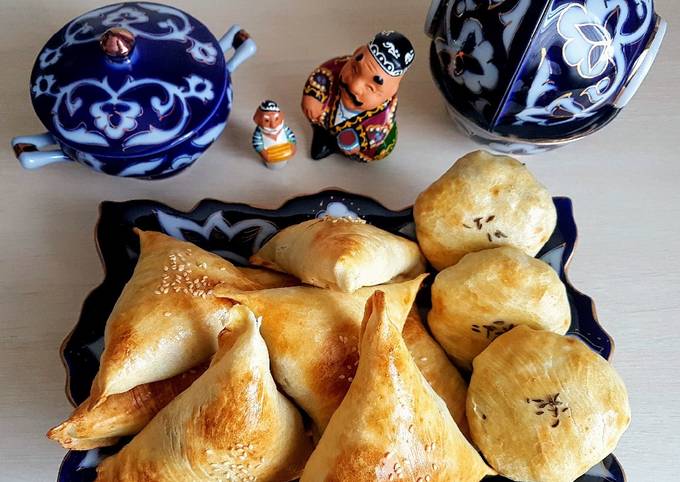 Самса с мясом и картофелем