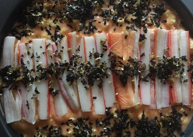 Resep Mentai Rice Simple with Scramble Egg + CrabStick yang Lezat
