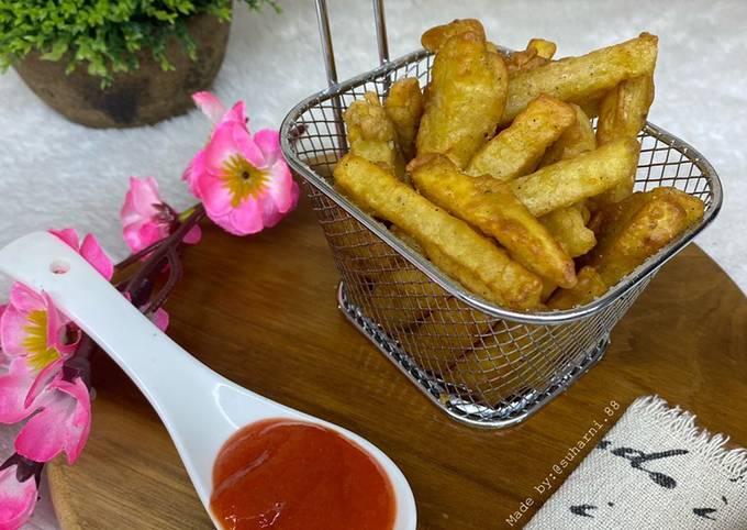 Ternyata begini lho! Cara gampang membuat Kentang Goreng Crispy dijamin gurih