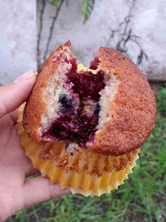 Una foto de Muffins de banana y coco