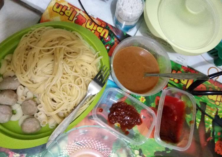 Cara Gampang Membuat Singkat dan gampang, Spaghetti sambel pecel 🍝 Anti Gagal