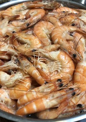 純米酒煮蝦 的食譜成品照片