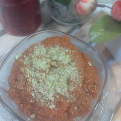 A picture of Carrot 🥕dessert 🍨.