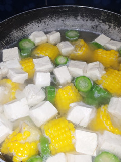 Foto resep Bening oyong, jagung, tahu putih