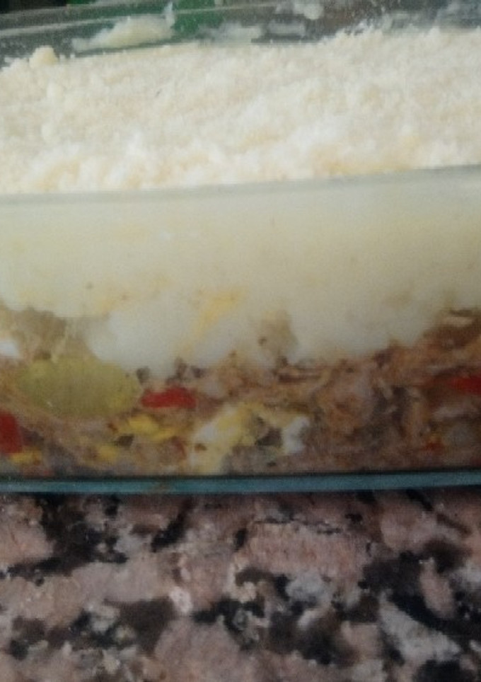 Una foto de Pastel de papá con pollo