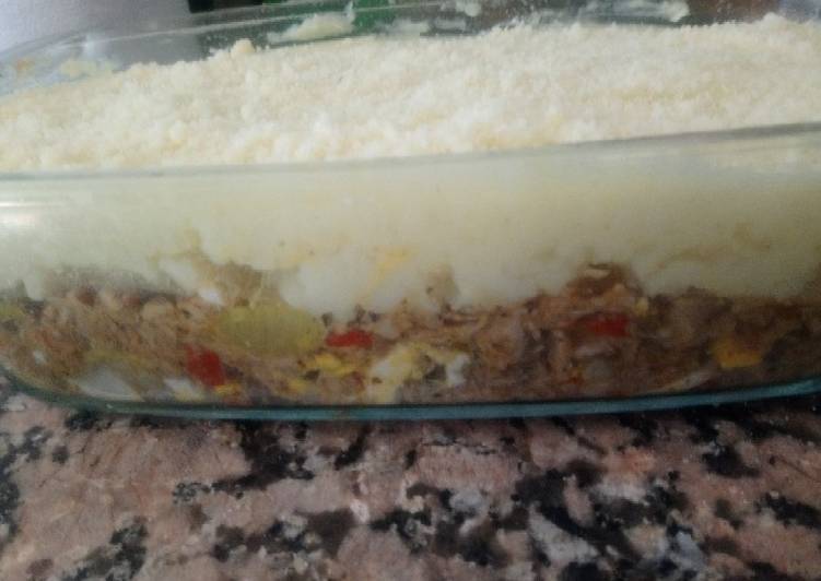 Pastel de papá con pollo
