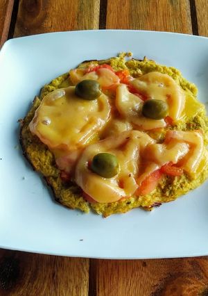 Una foto de Mini Pizzas de coliflor