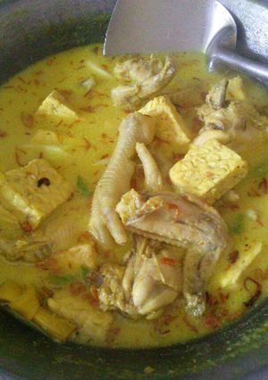 Foto resep Sayur kuning..(tempe & ayam)