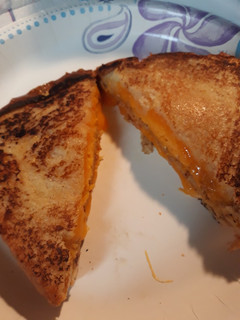 A picture of My Triple Grilled Cheese Sandwich.