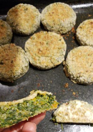 Una foto de Hamburguesas de quinoa y espinaca