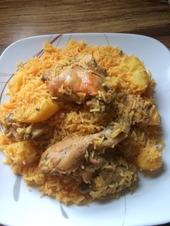 صورة لوصفة كبسه مع البطاطا