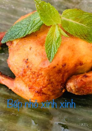 Hình của món Gà nướng bột nghệ.