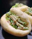 Bao (panini cinesi) con tacchino arrosto e finocchio selvatico