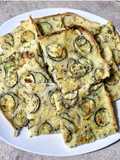 Quick Focaccia with Leeks and Zucchini