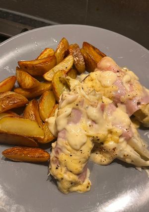 A picture of Chicory with Ham and Cheese (Witlof met Ham en Kaas).