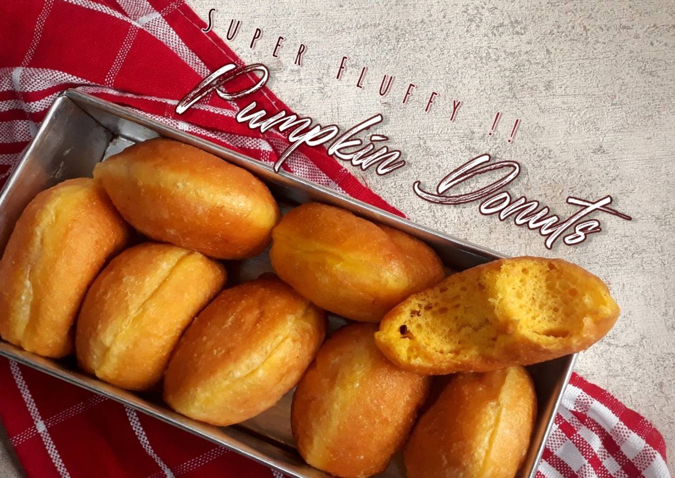 #19. Donat (& roti) Labu Kuning Lembut Menul2