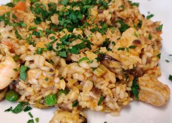 Unique Recipe Classic Paella Savory Delicious