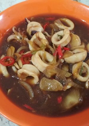 Foto resep Cumi saos lada hitam