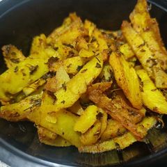 Jeera aloo fry A picture of Jeera aloo fry.