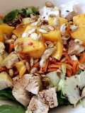 Ensalada tropical con durazno