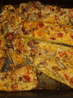 Töltött cukkini recept fotója