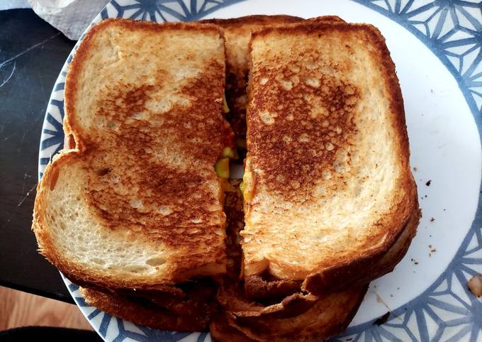 How to Make Super Quick Homemade Giant veg sandwich