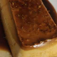 Una foto de Flan de turrón MC