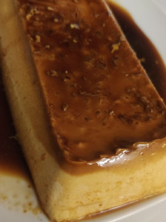 Una foto de Flan de turrón MC